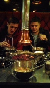 Korean BBQ with Liam and Joe